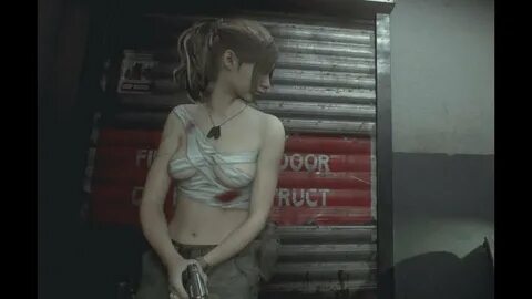 Resident Evil 2 Remake - Claire nude with bandage (Link in d