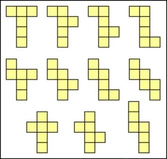 The 11 nets of a cube Math geometry, Math, Cube