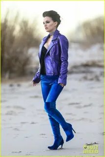 Natalie Portman Gets Metallic on the Beach For 'Vox Lux' Sce