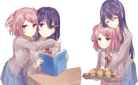 Natsuki X Yuri - by ujumuenji. Doki Doki Literature Club Kno