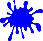 Download Splatter Clipart Blue Paint - Blue Paint Splatter C