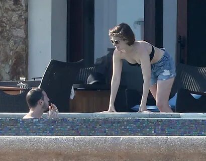 Kate Mara in Black Bikini 2016 -06 GotCeleb