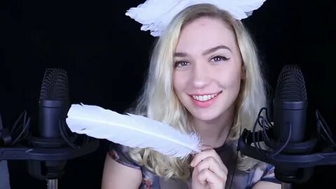 ASMR shirt scratching, hand movements, feather sounds & pett