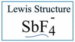 How to Draw the Lewis Dot Structure for SbF4 - - YouTube