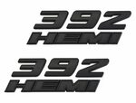 Buy HEMI in Aluminum Matte Black Emblem Decal Nameplate Badg