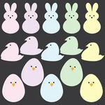 Easter Baby Chicks Clip Art - Фото база
