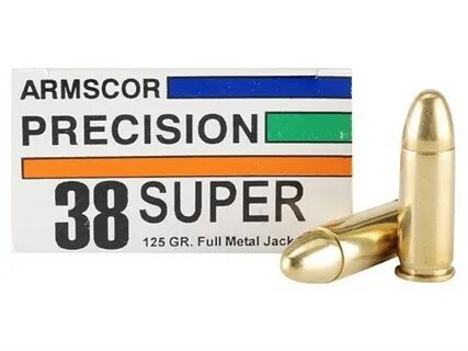 Armscor Ammo 38 Super 125 Grain Full Metal Jacket Box of 50