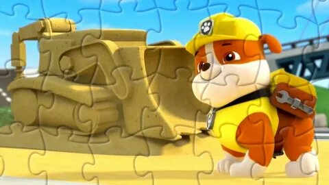 Paw Patrol Rubble - Puzzle for toddlers - YouTube