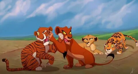 A friendly moment with Scar, Shere Khan, Zira, and Sabor. Li
