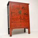 Antique Chinese Lacquered Wedding Cabinet Vinterior