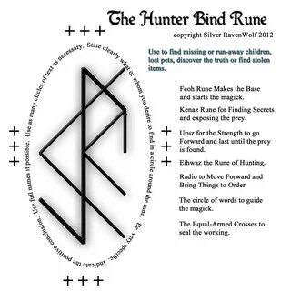 Magick Notes - The Hunter BindRune to Find a Missing or Run-