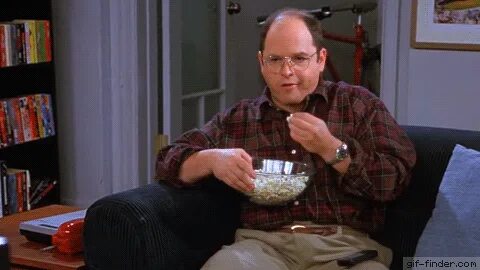 George-Costanza-Popcorn.gif (480 × 270) George costanza, Sei