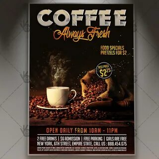 Coffee Fresh - Premium Flyer PSD Template PSDmarket