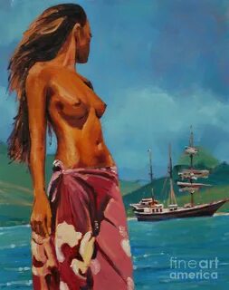 Tahiti Girl Painting by Ray Baxter Pixels