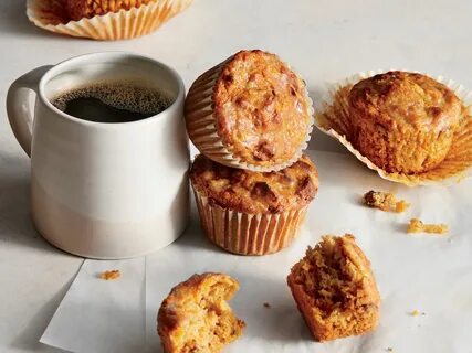 Carrot-Apple Muffins With Orange Glaze These tender, lightly