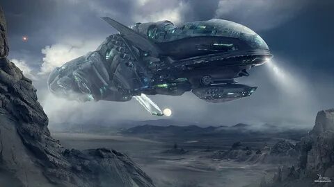 Dragos Jieanu, Science fiction, Spaceship Wallpapers HD / De