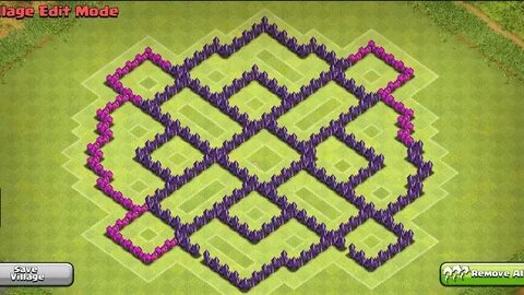 Town Hall 8 Hybrid Base Defense! Clash of Clans - YouTube