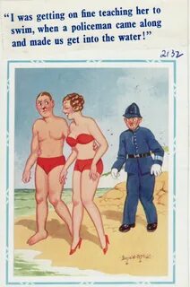 Rarely seen postcards show how Britain's king of saucy seasi