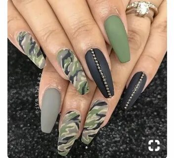 Pin by Vanessa Inglis on nailsss Camouflage nails, Camo nail
