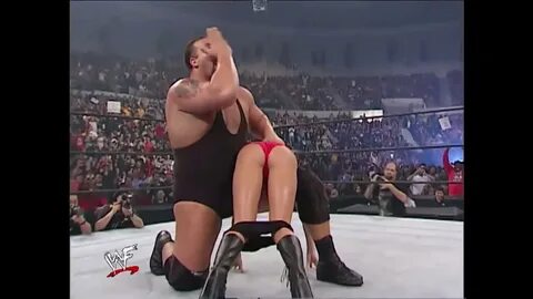 WWE - Big Show spanks Stacy Kiebler in the Ring! HILARIOUS! 