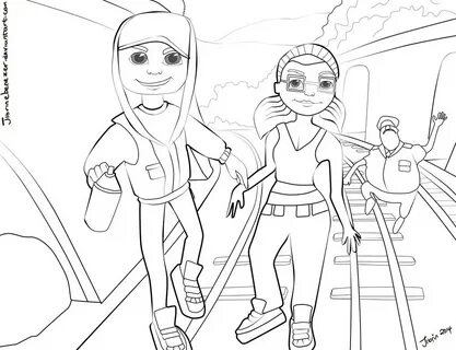 Subway Surfer Coloring Pages - Coloring Home