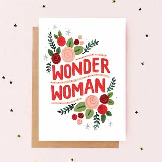 Wonder Woman Thinking of You Cards Cards for Her Just Becaus