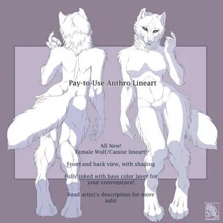 Furry Wolf Base Female - Anoite Wallpaper