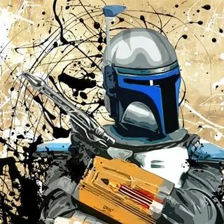 JANGO FETT Star Wars - Pop Art illustration style - Fan Art 
