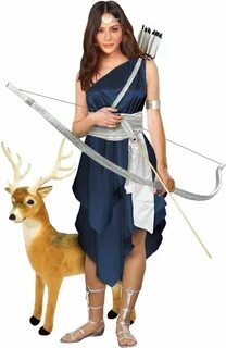 Greek Goddess Artemis; the moon goddess Artemis costume, Gre