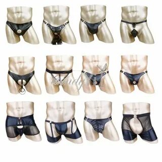 Купить Sexy Lingerie Underwear Boxer Shorts Faux Leather Bri