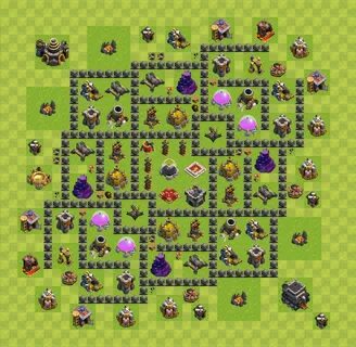 Farming Base TH9 - Clash of Clans - Town Hall Level 9 Base, 