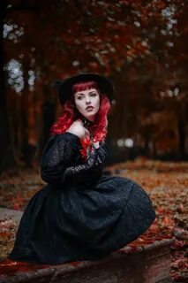 Red Hair Gothic Cemetery Girl Photo Photoshoot Victorian Got