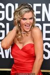 Missi Pyle sexy posing in red dress Celebs Dump