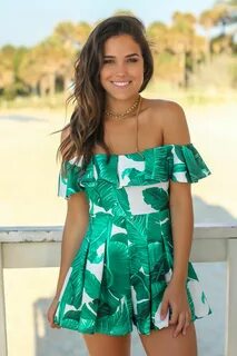 TROPICAL CUTIE!! This tropical romper is one of our faves! S