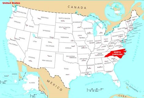 Where Is North Carolina Located - MapSof.net