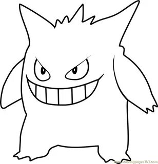 Gengar Pokemon Coloring Pages Mclarenweightliftingenquiry