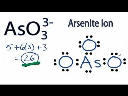 AsO3 3- Lewis Structure: How to Draw the Lewis Structure for