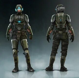 Female armor, Armor concept, Sci-fi armor
