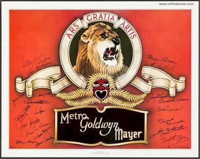 Stars of MGM Original Poster Lithograph Autographed 23 Stars