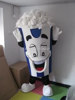 mascot super Poppy Popcorn mascot costume custom fancy costu