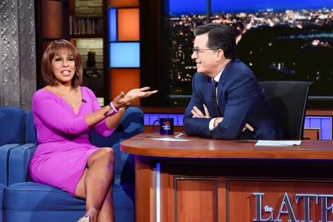 Gayle King Upskirt - The Late Show with Stephen Colbert Upsk