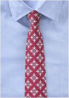 Spanish Tile Design Tie in Red - Mens-Ties.com