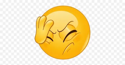 Facepalm Transparent Background Free - Emoji Face Palm Png,F