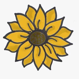 The Little Matters - Beginner Sunflower Easy Drawing, HD Png