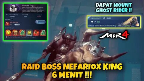 RAID BOSS - NEFARIOX KING 6 MENIT !! APINYA GAK ADA OBAT & D