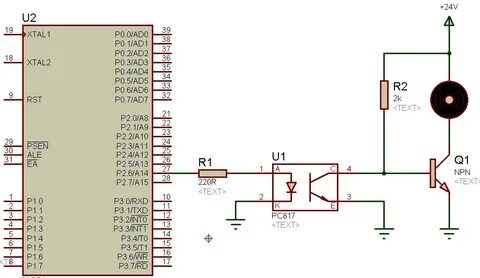optocoupler interfacing with avr pic 8051 microcontroller