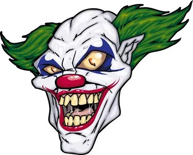 Horror Vector Joker Clown Clipart Library Stock - Scary Clow