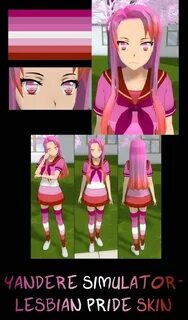 Yandere Simulator- Lesbian Pride Skin by ImaginaryAlchemist 