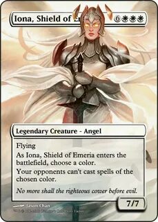 Custom Iona, Shield of Emeria Proxy Magic the gathering card