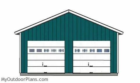 24x24 Double Garage Plans MyOutdoorPlans Free Woodworking Pl